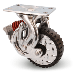 Algood Casters - Spring Loaded HOG - SSLHG62-A47H-RXT-RB-DP-UWB