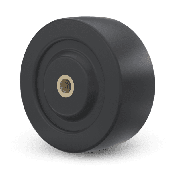 Soft Rubber Wheel: W-1930-SR [Black]