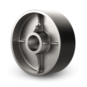 Solid Steel Wheel: W-7508-SS [Steel Grey]