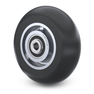 PurThane Wheel: W-7006-PTN-PB-.5 [Aluminum Core with Black Tread]