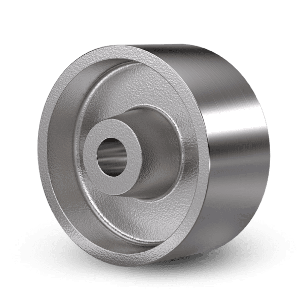 Solid Steel Wheel: W-1930-SS-.5 [Steel Grey]