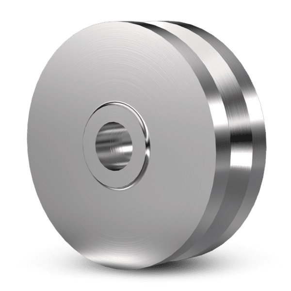 304 V Groove Wheel: W-7006-VG304-1.188 [Steel Grey]