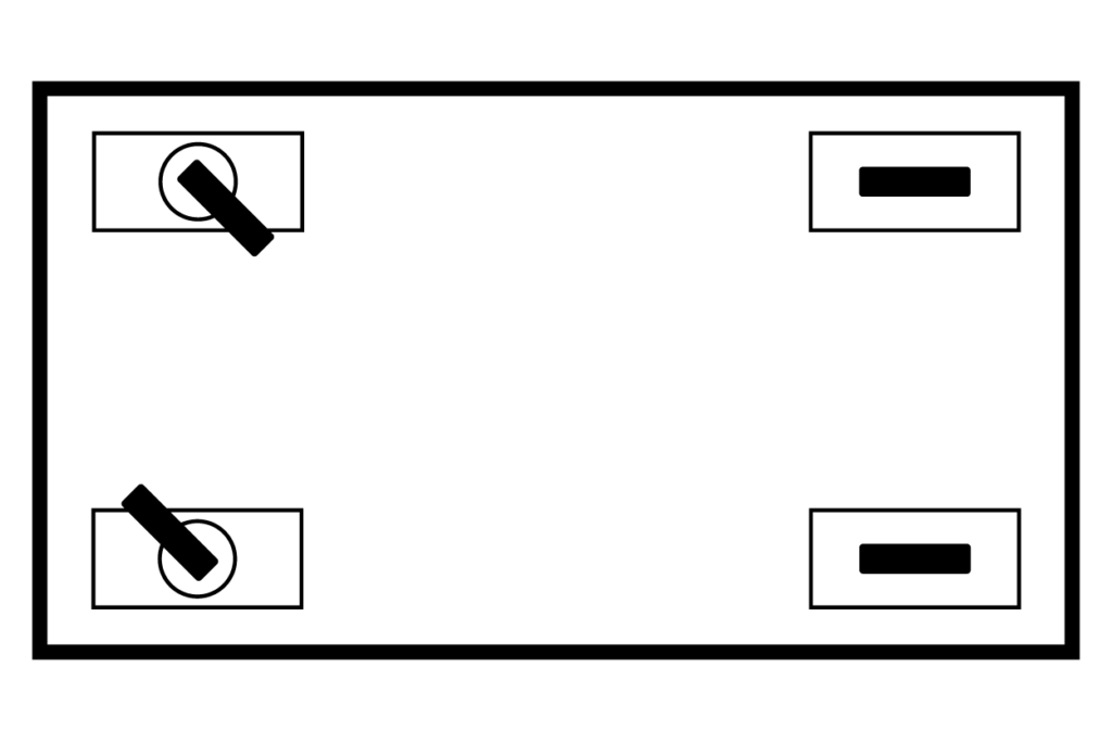 Caster Combinations_Two-Rigid-Two-Swivel-B
