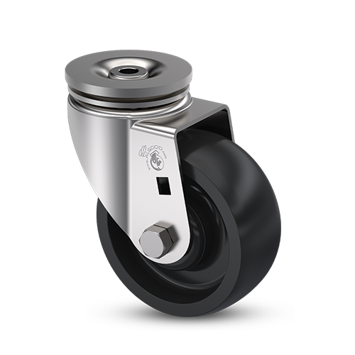 Algood Caster Construction: Bolt Hole/Round Plate
